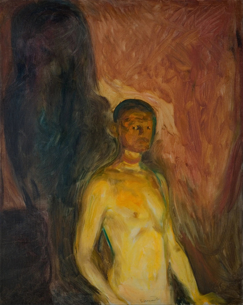 Självporträtt i helvetet - Edvard Munch