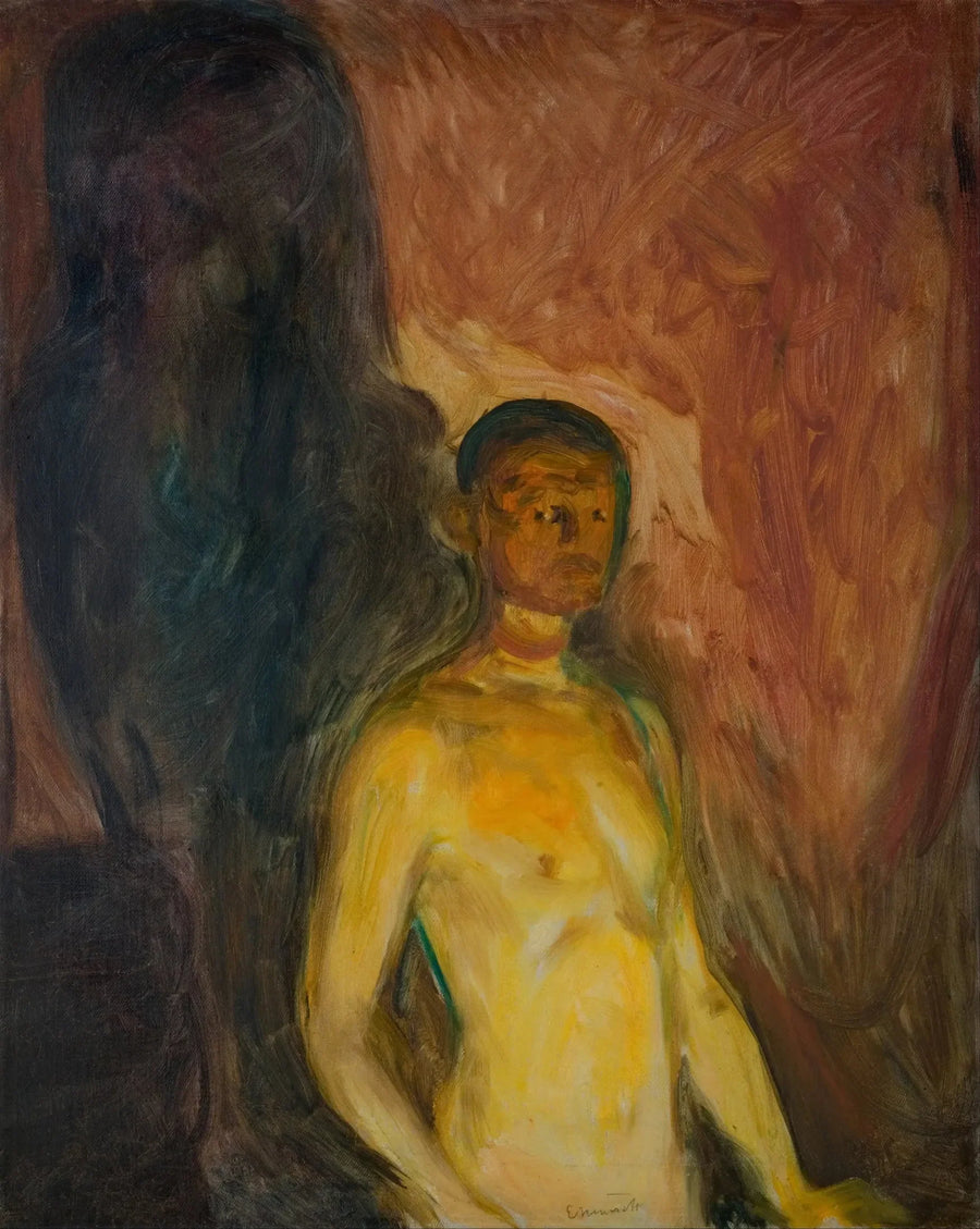 Självporträtt i helvetet - Edvard Munch