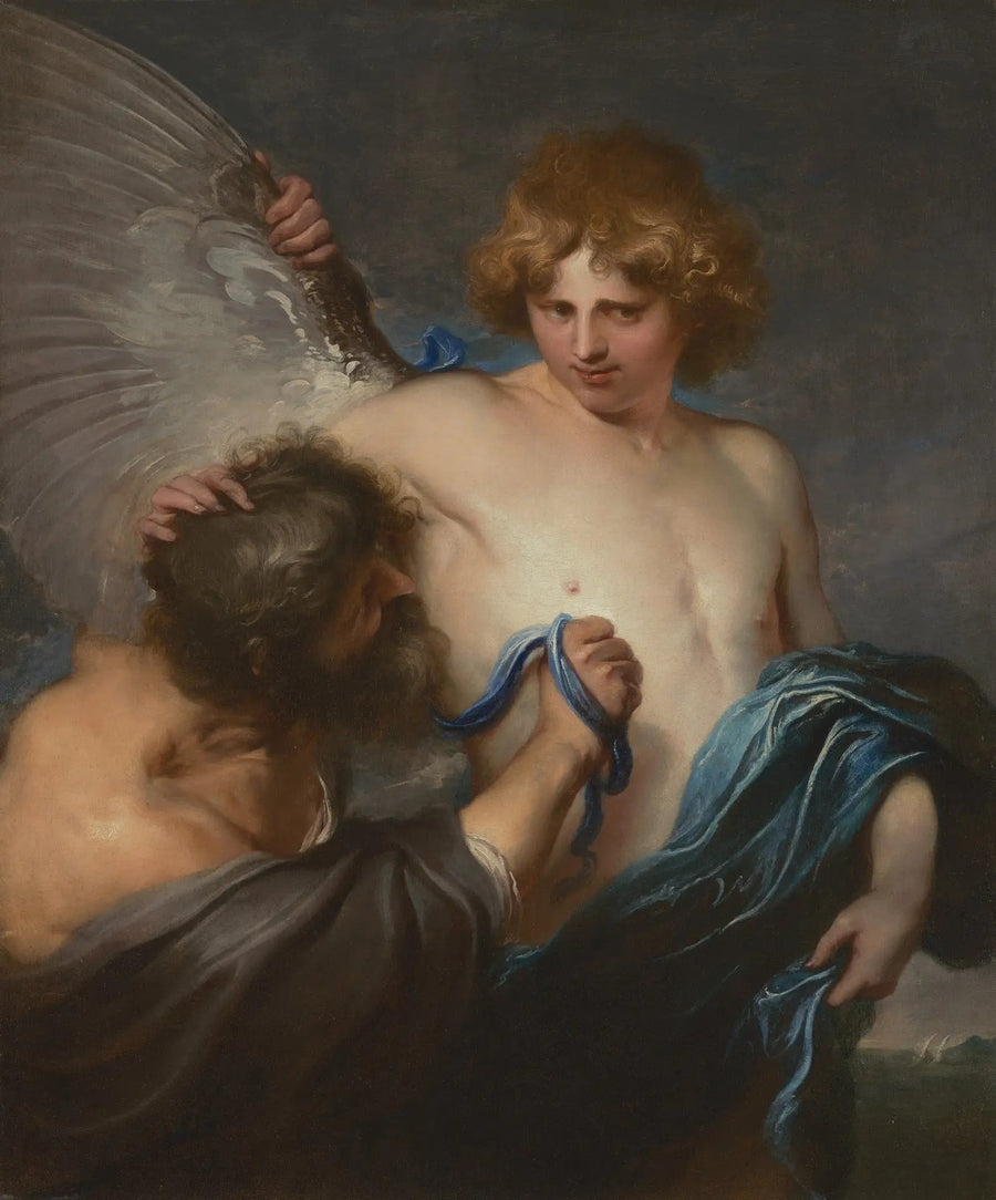 Självporträtt i Ikaros med Dedal - Antoine van Dyck