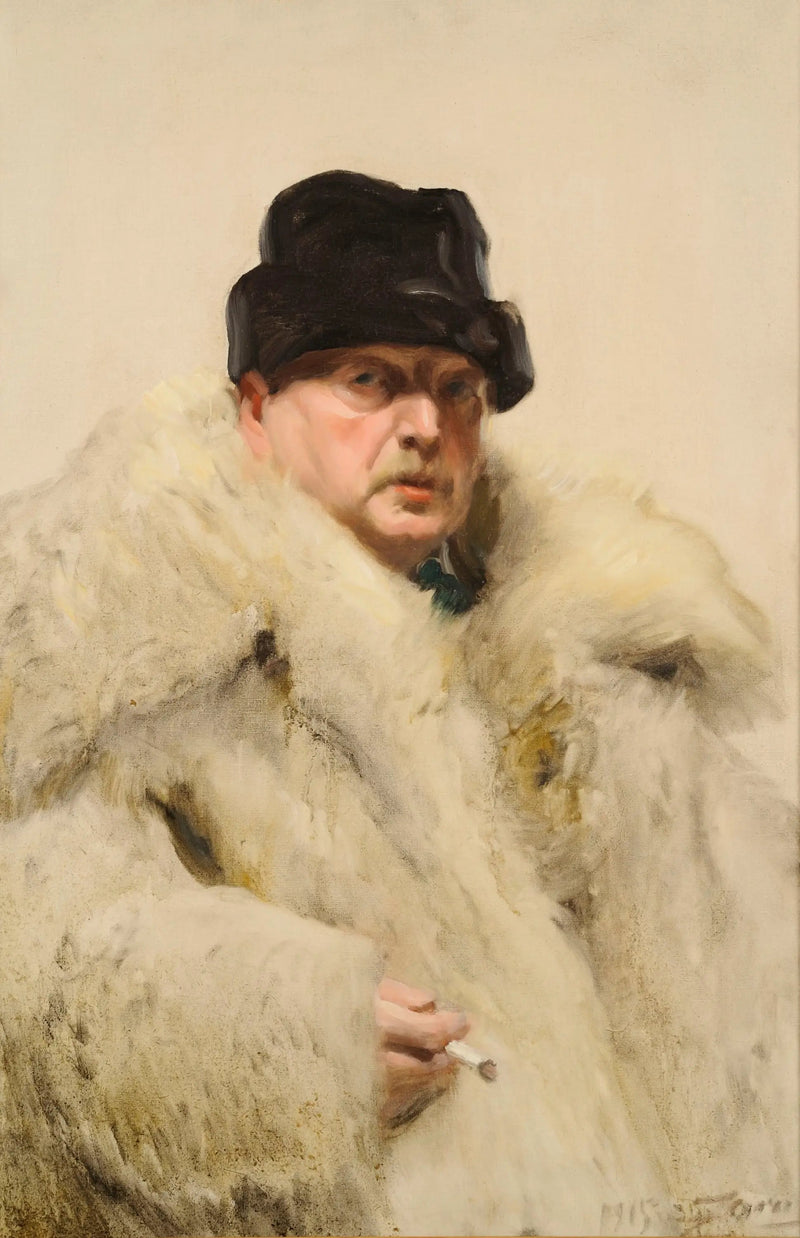 Självporträtt i vargskinn - Anders Zorn