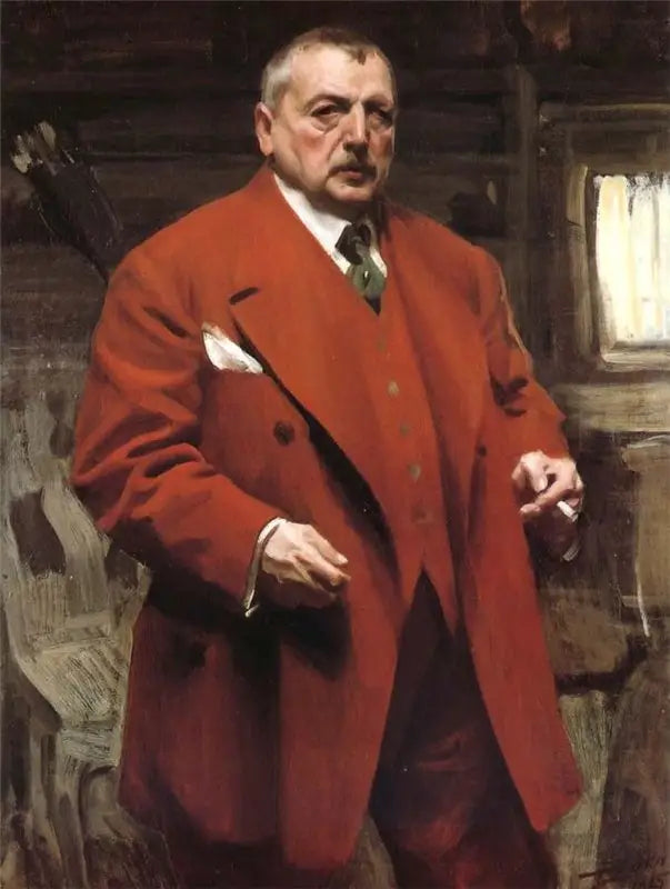 Självporträtt i rött - Anders Zorn