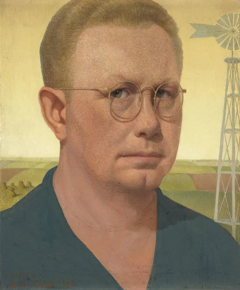 Självporträtt - Grant Wood