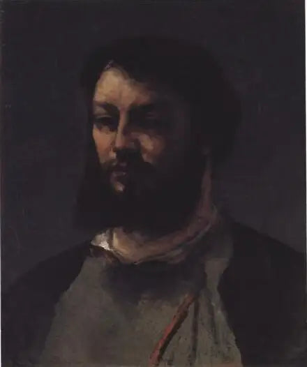 Autoportrait - Gustave Courbet image 1 copie de tableau peinte à la main