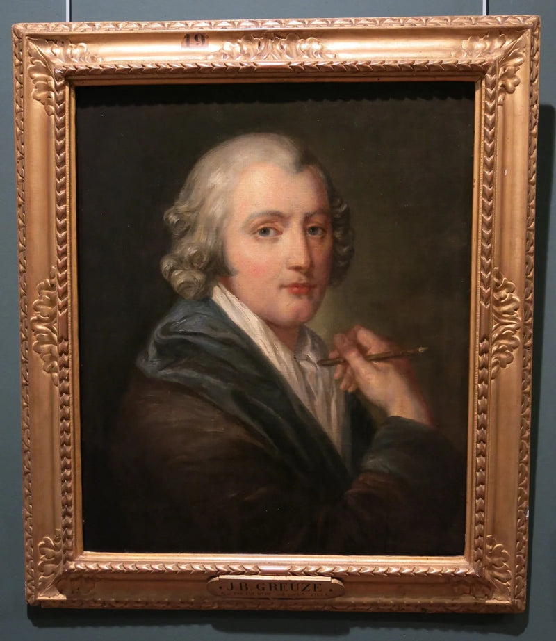 Självporträtt - Jean-Baptiste Greuze