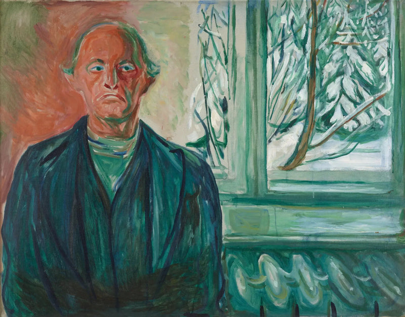Självporträtt vid fönstret - Edvard Munch