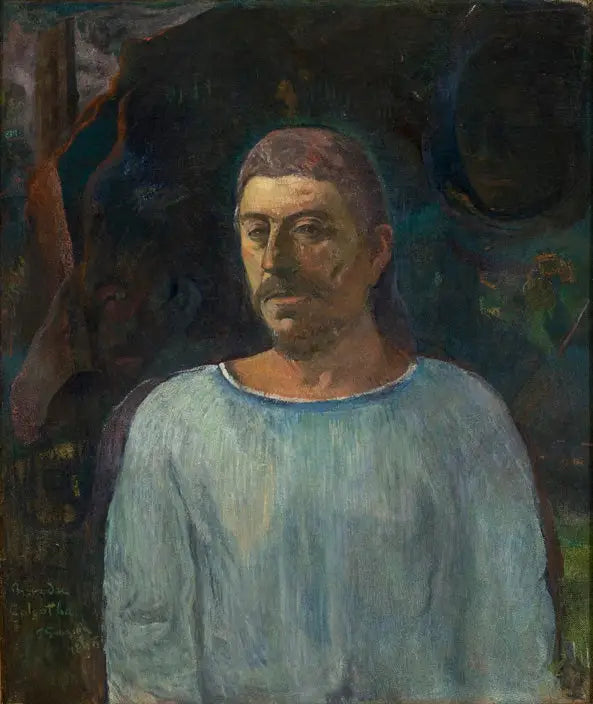 Självporträtt nära Golgata - Paul Gauguin