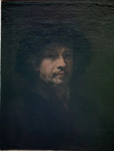 Autoportrait - Rembrandt image 1 copie peinte à la main à l’huile