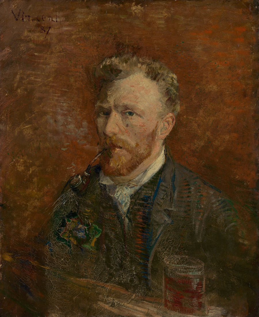 Självporträtt med glas - Vincent van Gogh