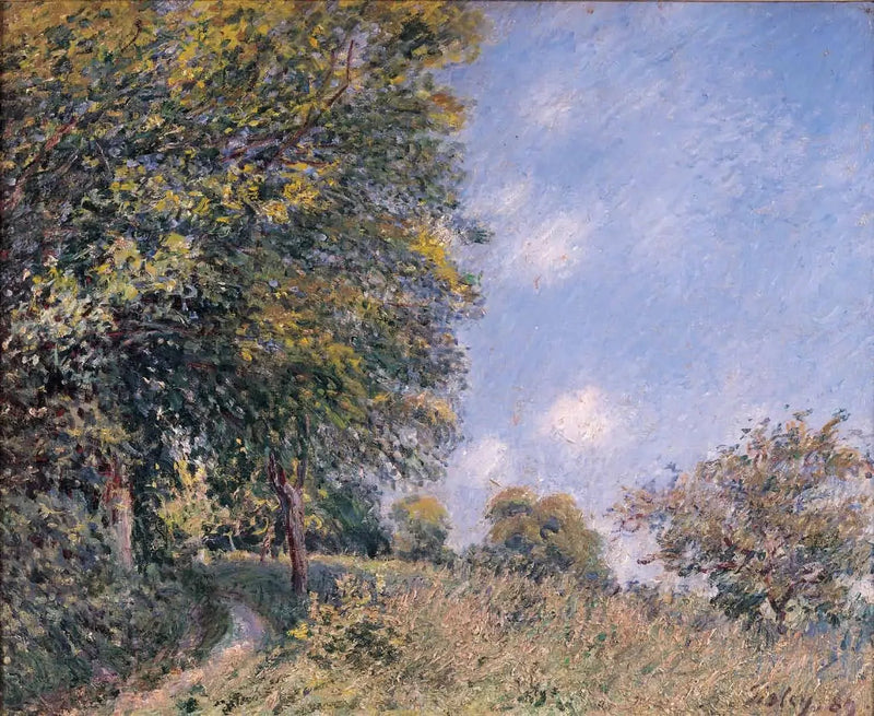 Runt skogen, juli förmiddag - Alfred Sisley