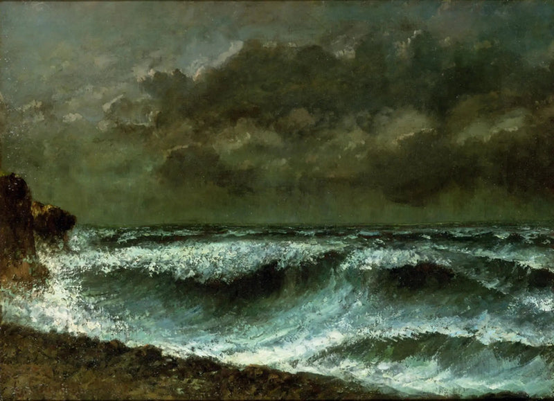 Före stormen vid horisonten - Gustave Courbet