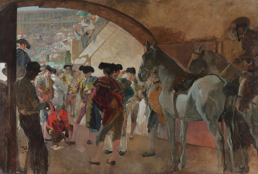 Avant la corrida - Joaquín Sorolla image 1 reproduction artisanale de tableau