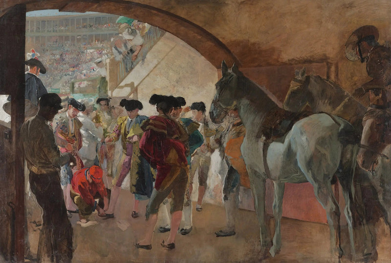 Innan tjurfäktningen - Joaquín Sorolla