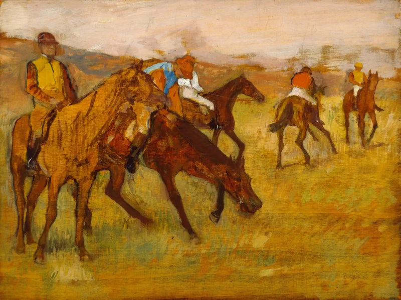 Innan loppet - Edgar Degas