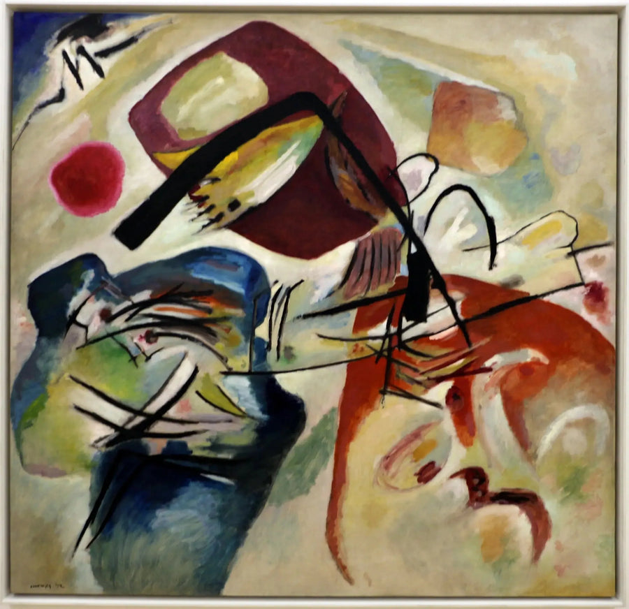Med den svarta bågen - Vassily Kandinsky