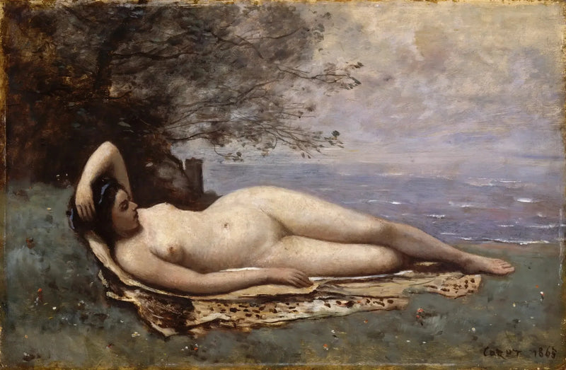 Bacchant vid havet - Jean-Baptiste Camille Corot
