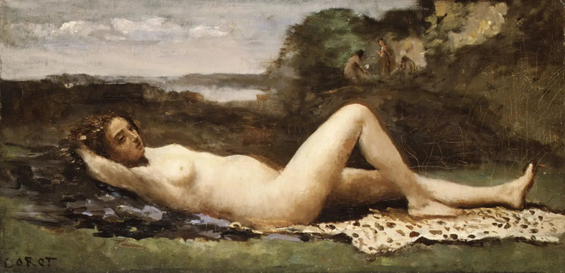 Bacchant i ett landskap - Jean-Baptiste Camille Corot
