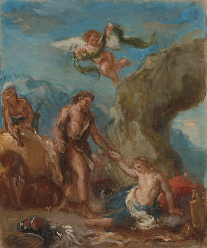 Bacchus och Ariadne (Skiss för 