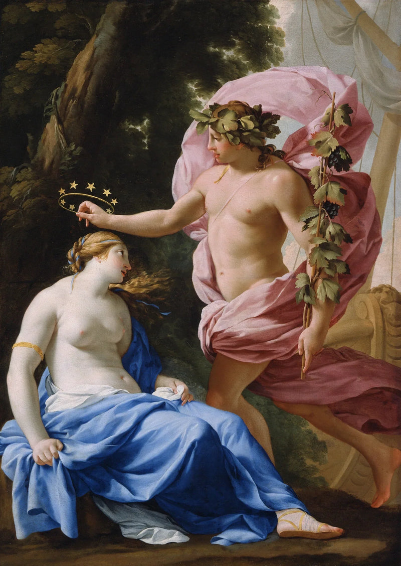 Bacchus och Ariadne - Eustache Le Sueur