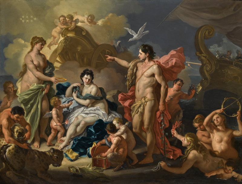 Bacchus och Ariadne - Francesco Solimena