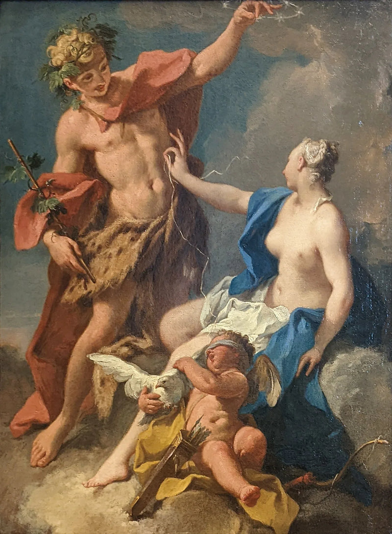 Bacchus och Ariadne - Giovanni Battista Pittoni