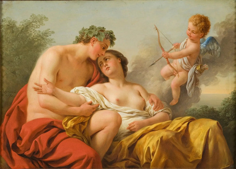 Bacchus och Ariadne - Louis Jean François Lagrenée