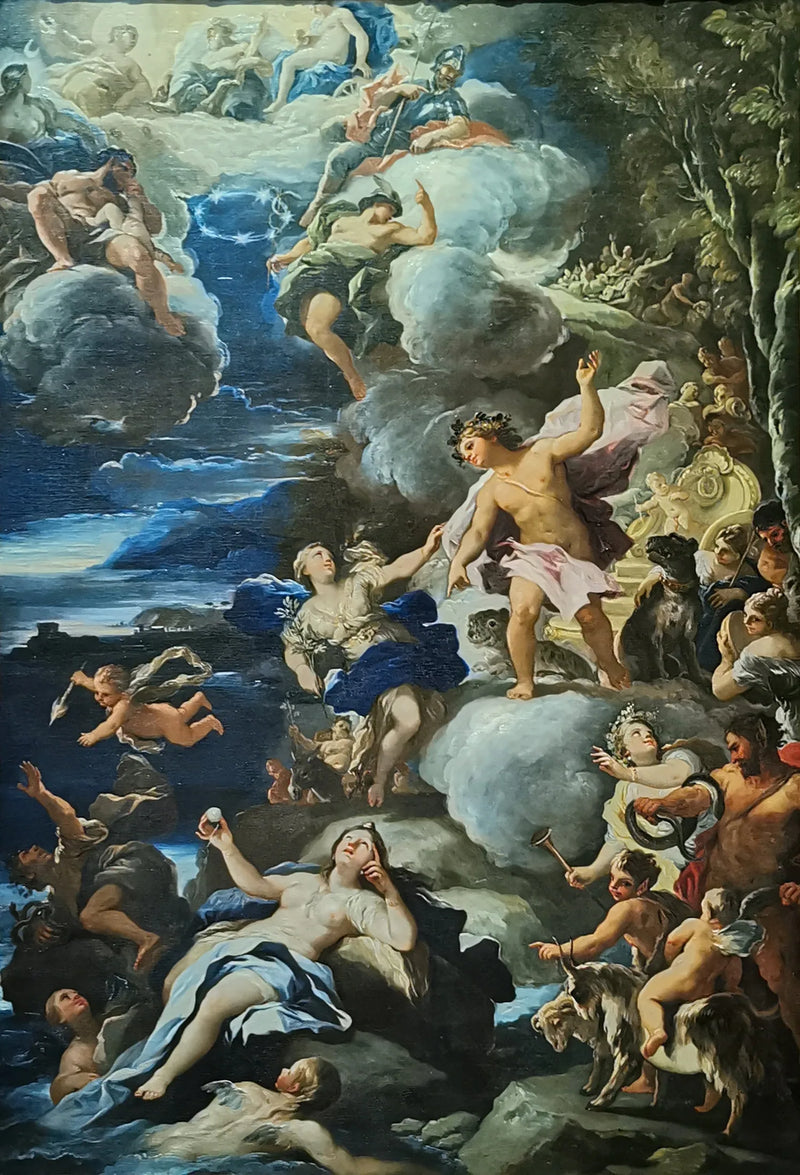Bacchus och Ariadne - Luca Giordano