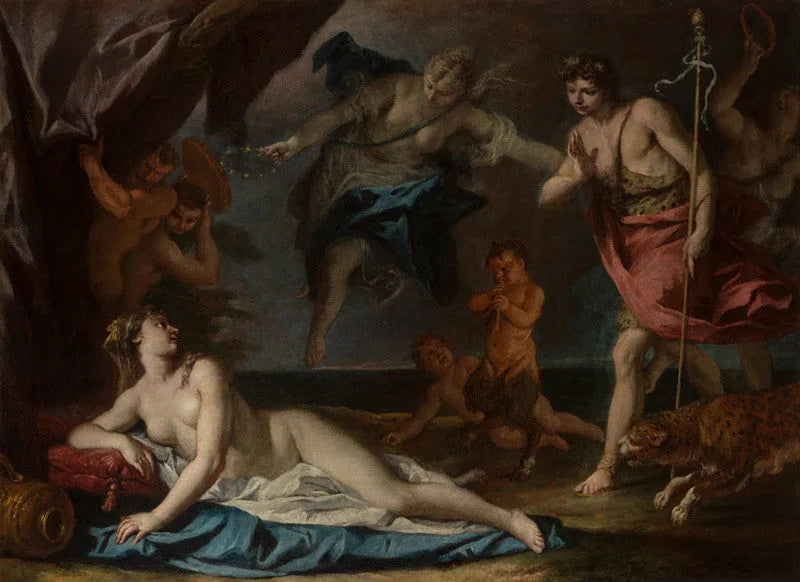 Bacchus och Ariadne - Sebastiano Ricci