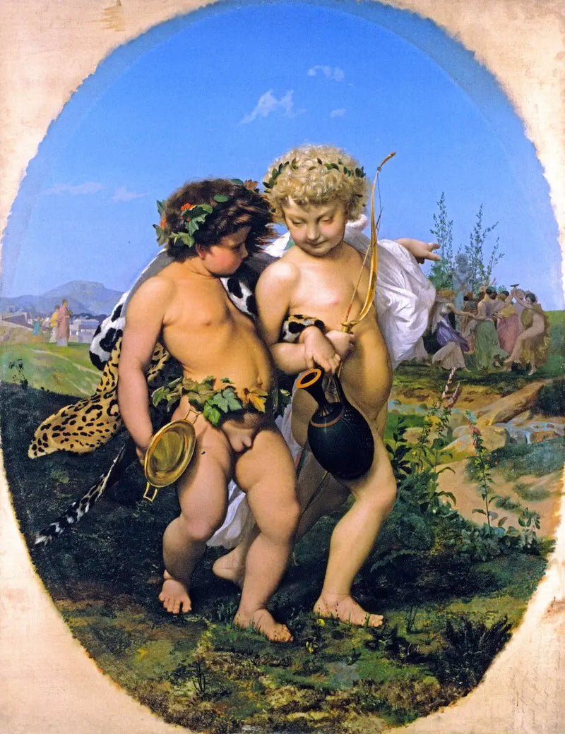 Bacchus och Kärleken berusade - Jean-Léon Gérôme
