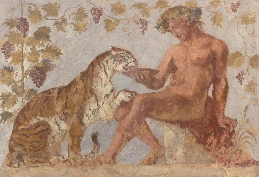 Bacchus och en tiger - Eugène Delacroix
