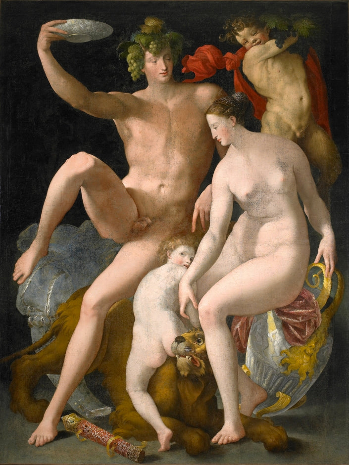 Bacchus, Venus och Amor - Rosso Fiorentino