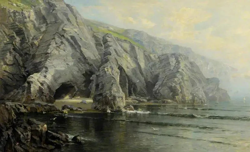 Moulin Huet-bukten, Guernsey - William Trost Richards