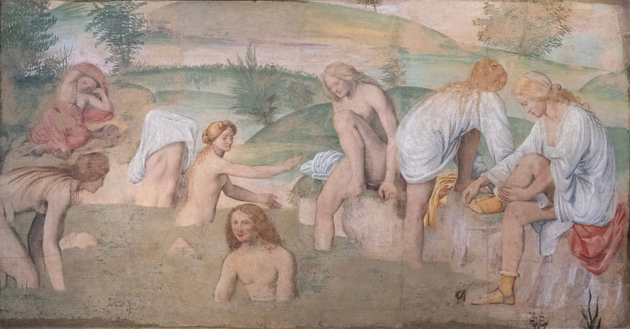 Flickornas bad - Bernardino Luini