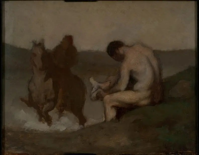 Bad (L'Abreuvoir) - Honoré Daumier