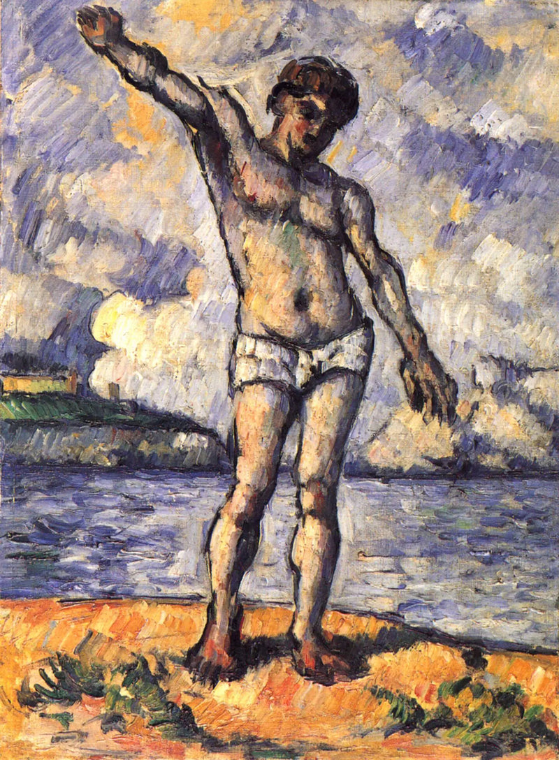 Badare med utsträckta armar - Paul Cézanne