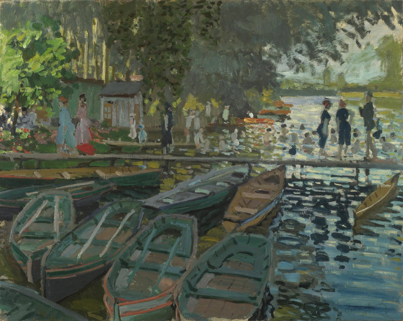 Badare vid Grenouillère - Claude Monet