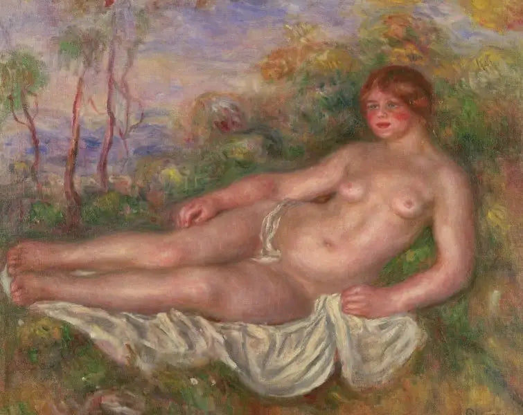 Liggande badande - Pierre-Auguste Renoir