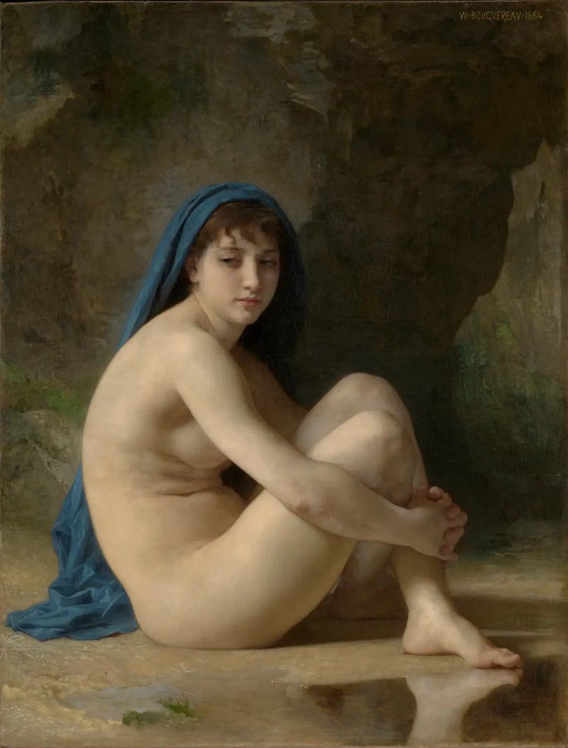 Sittande badande - Bouguereau