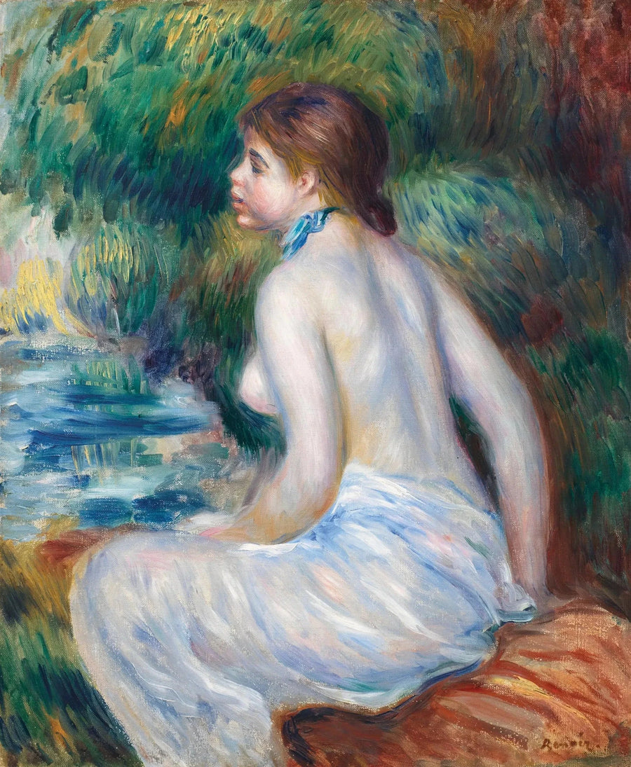 Sittande badande - Pierre-Auguste Renoir