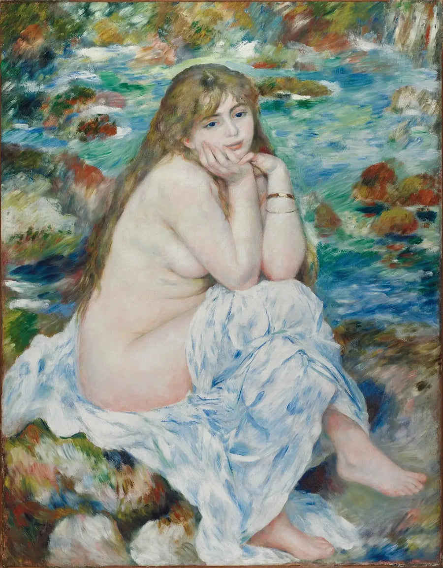 Sittande badare - Pierre-Auguste Renoir