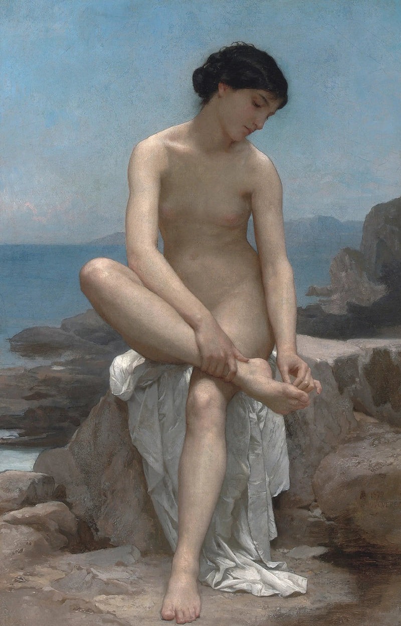 Badande kvinna - Bouguereau