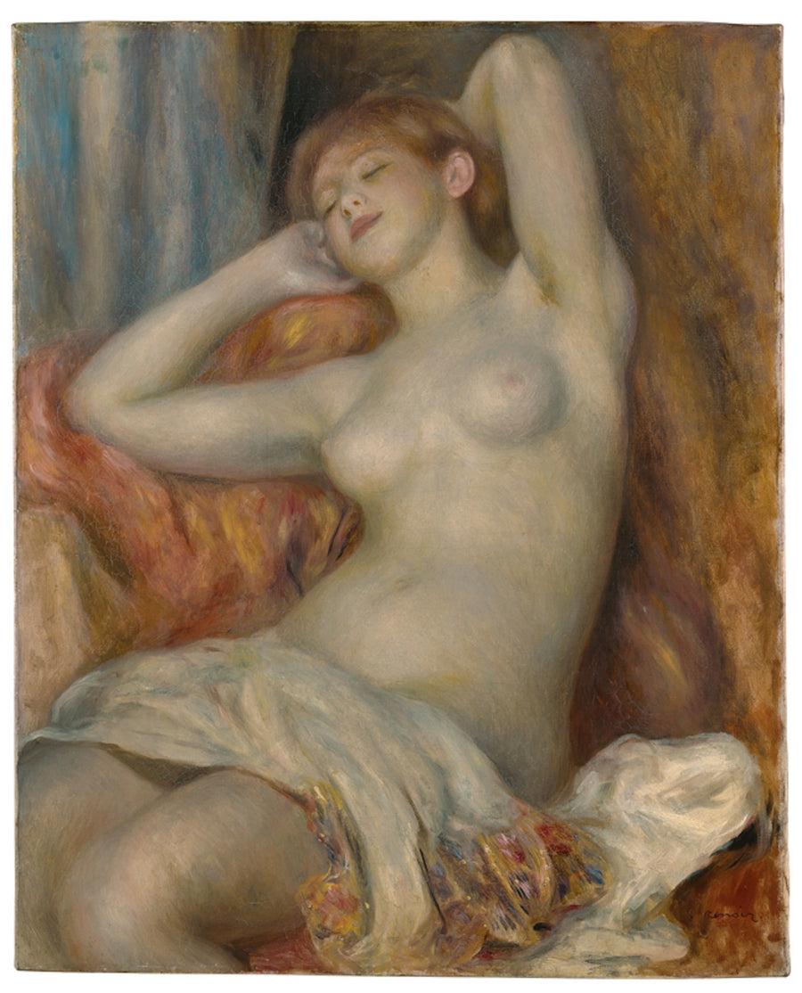Den sovande baderskan - Pierre-Auguste Renoir