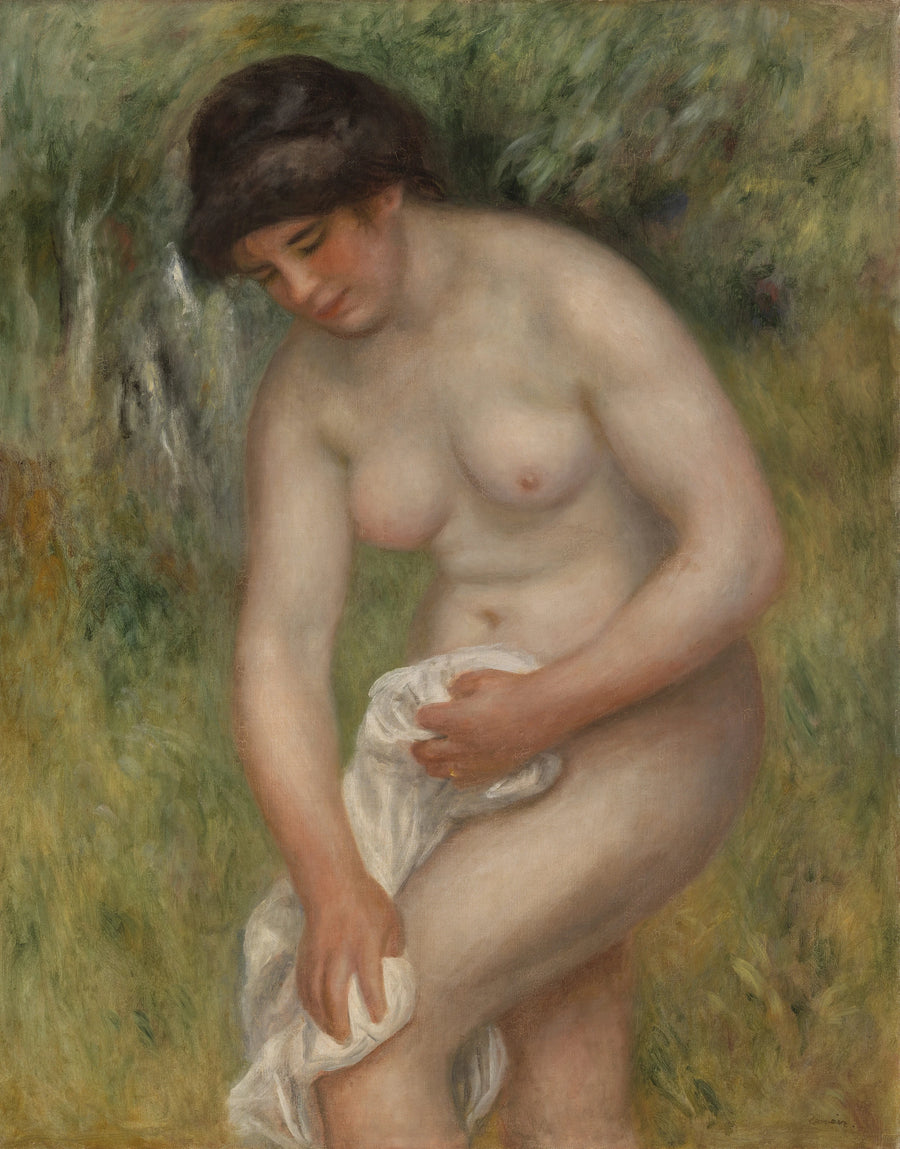 Badande kvinna som torkar sig (Badande kvinna som torkar sig) - Pierre-Auguste Renoir