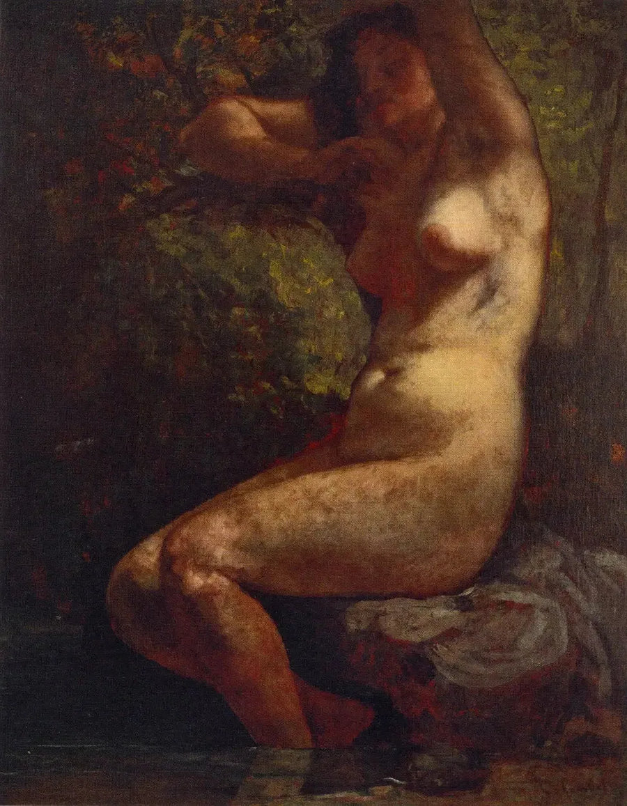 Baderska - Gustave Courbet