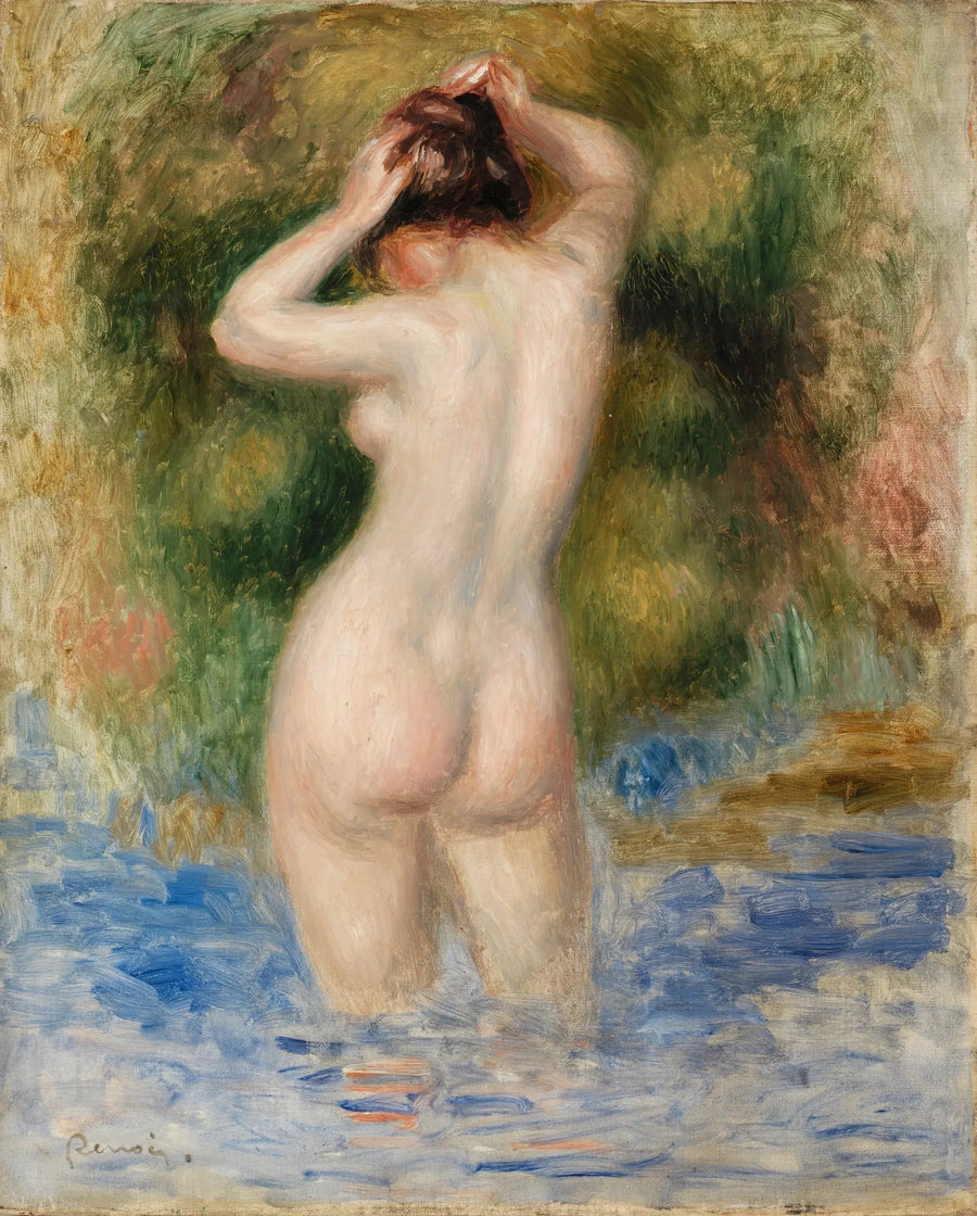 Badande kvinna - Pierre-Auguste Renoir
