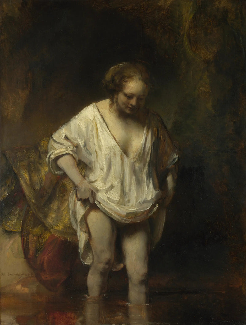 Badande kvinna - Rembrandt