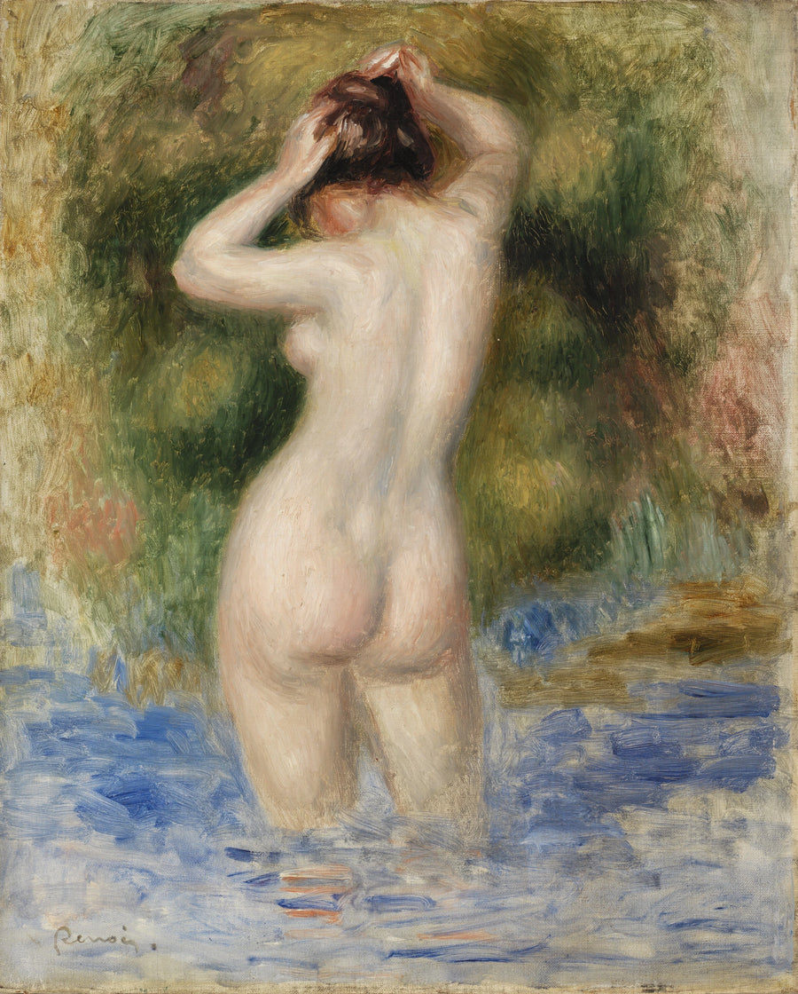 Badande kvinna - Pierre-Auguste Renoir