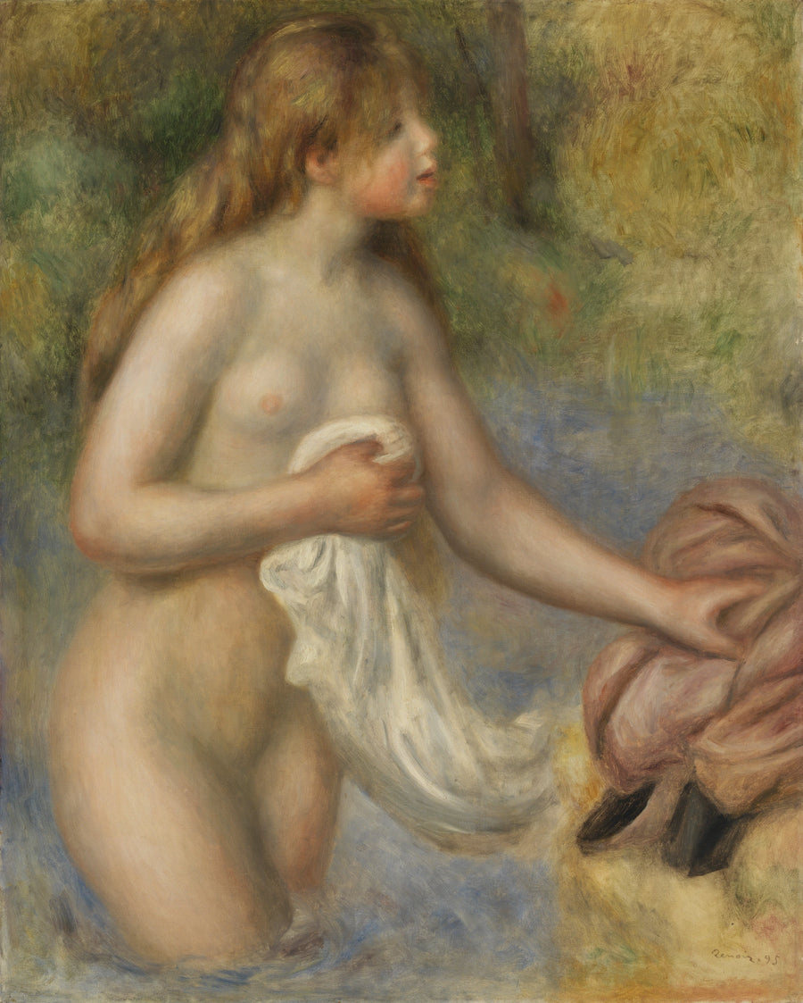 Badande kvinna - Pierre-Auguste Renoir
