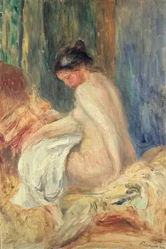 Badande kvinna - Pierre-Auguste Renoir