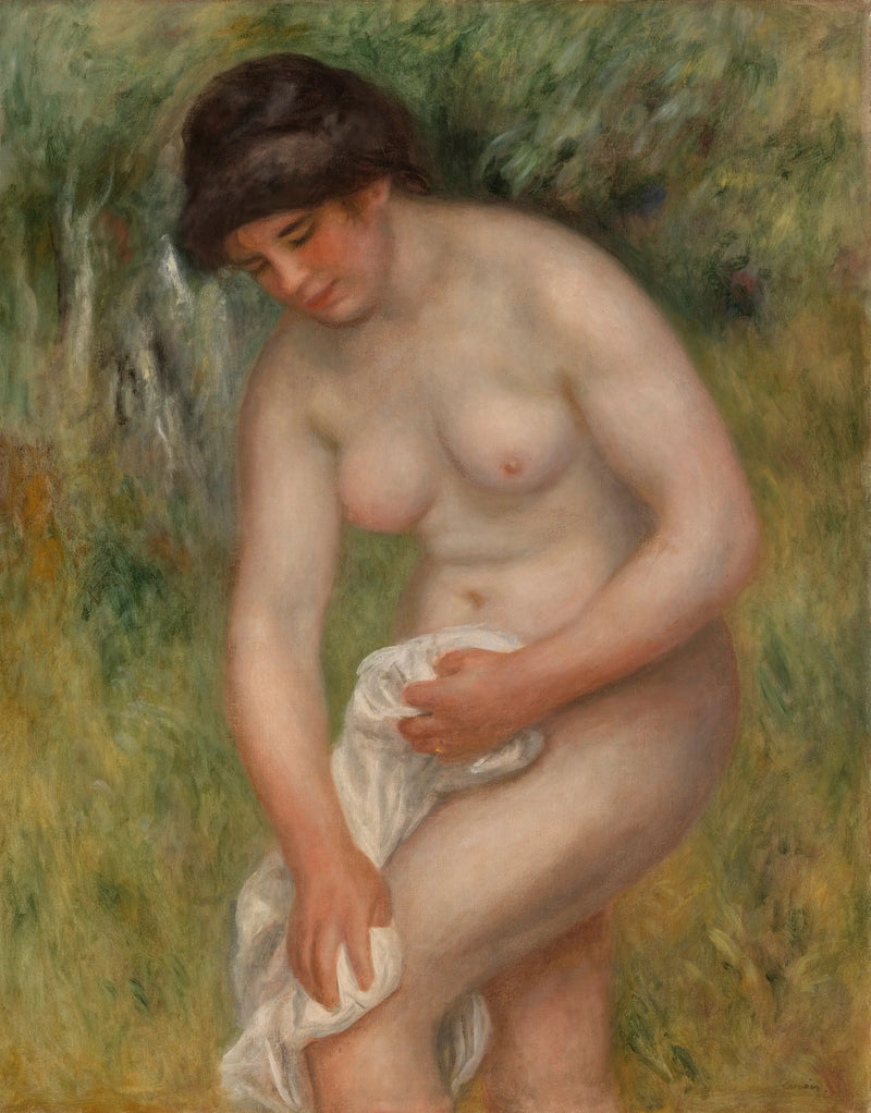 Badande kvinna som torkar sig (Badande kvinna som torkar sig) - Pierre-Auguste Renoir