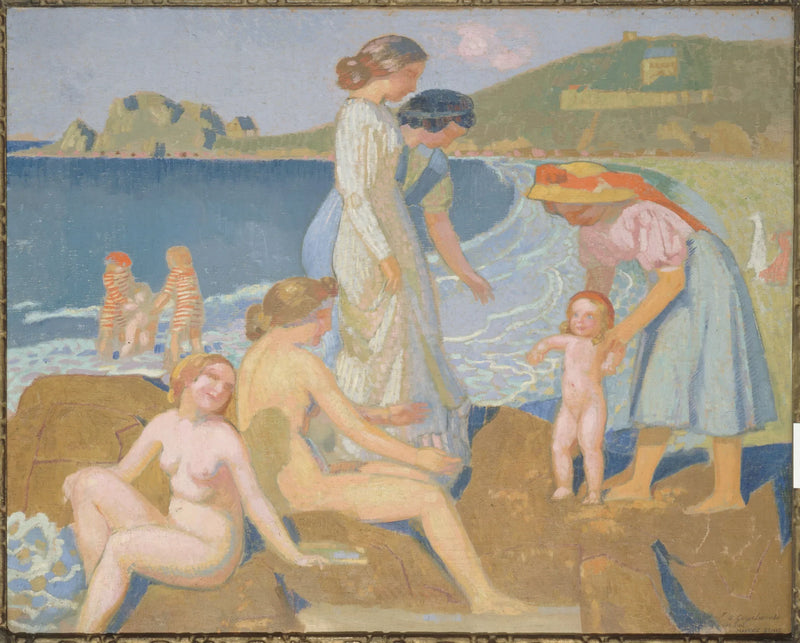 Badande kvinnor i Perros-Guirec - Maurice Denis